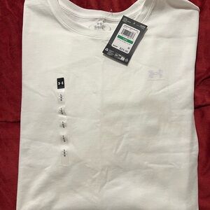 Under Armour White Short Sleeve Performance Tee